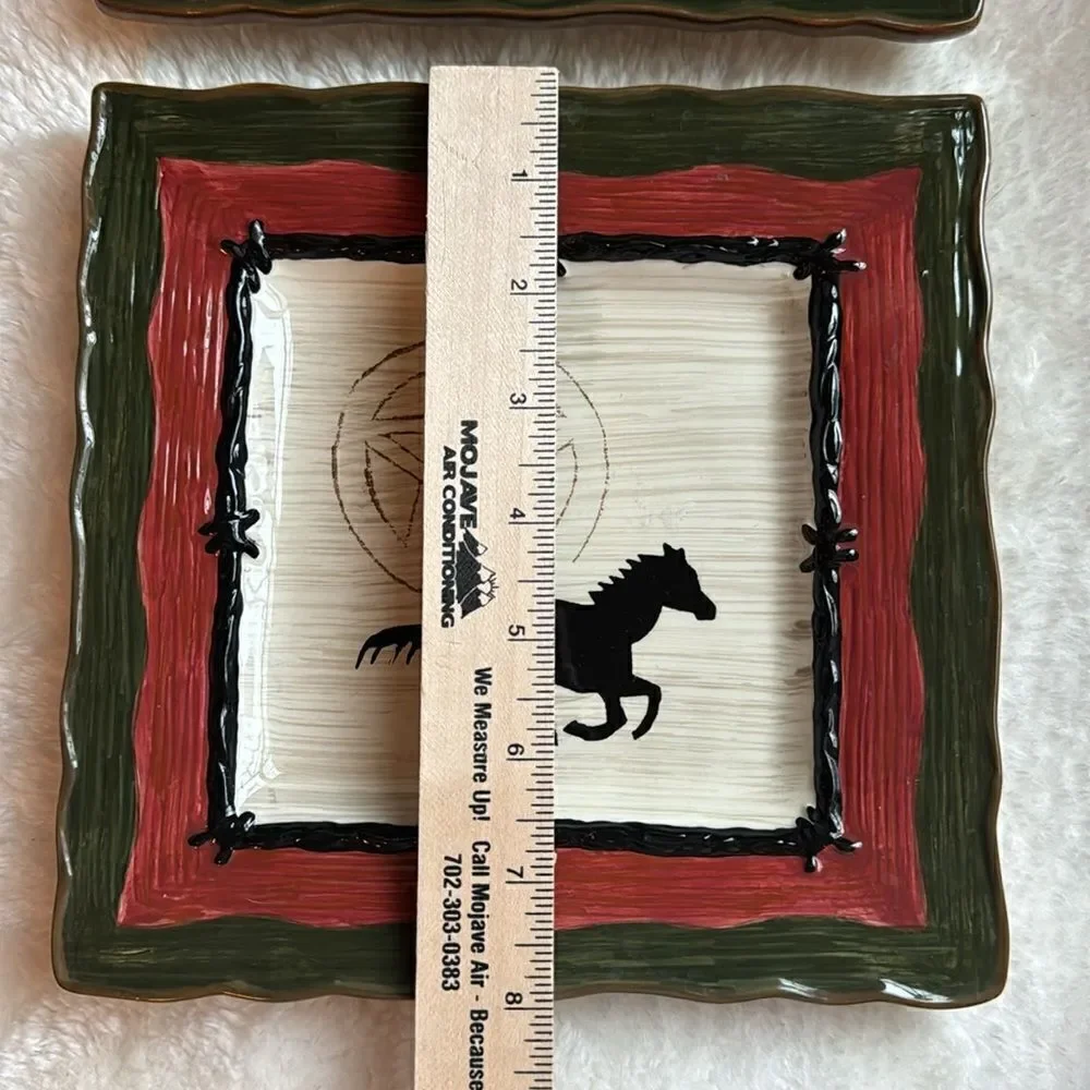 Sonoma Happy Trails 8” Square Set of 2 Salad Plates